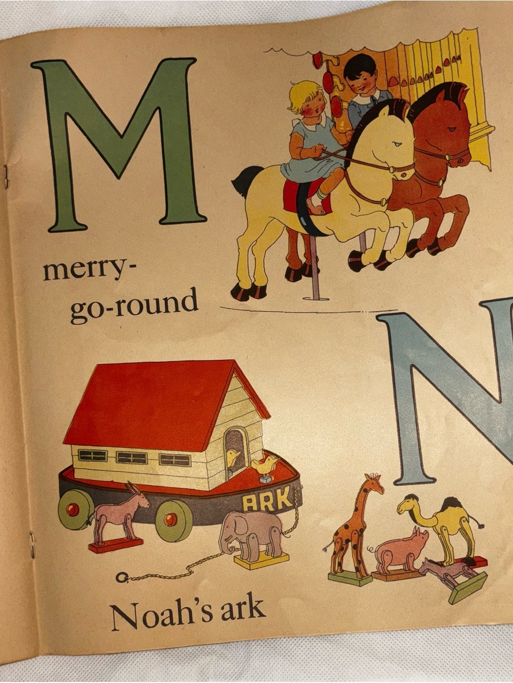 Vintage 1934 Saalfield Alphabet Book Corinne Ringel Bailey Illustrated ABC - Picture 2 of 5
